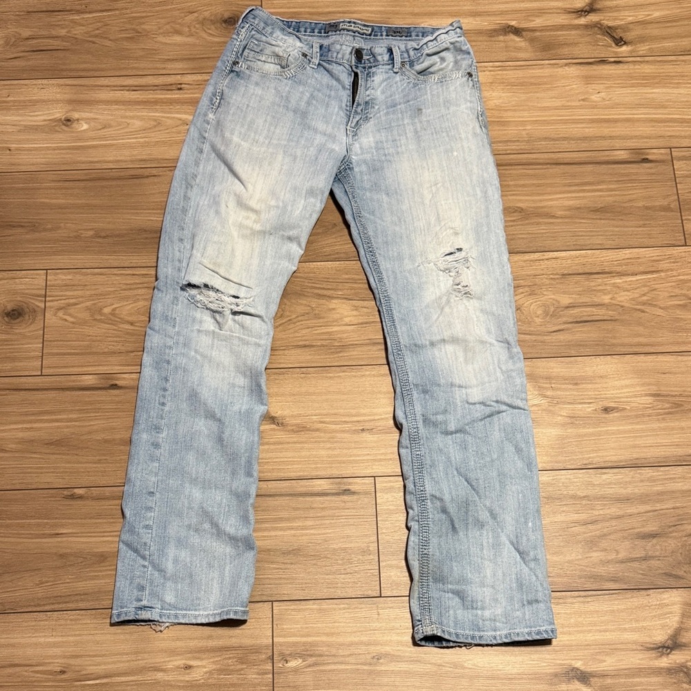 BKE Light Blue Bootcut Jeans for Men